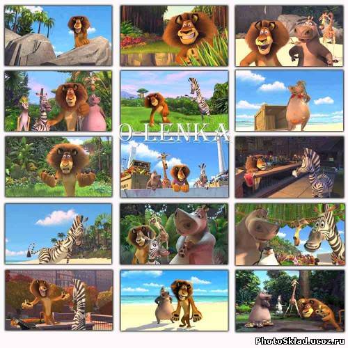 Детские фоны из мультфильма - Мадагаскар