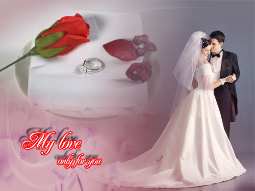 PSD исходник - My love only for you!